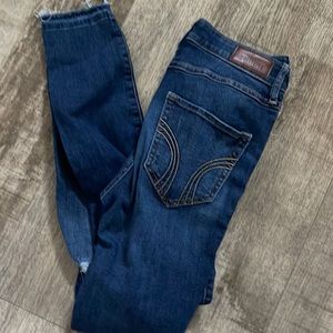 Hollister high rise super skinny crop jeans